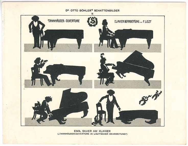 Silhouettes of Emil von Sauer